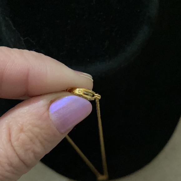 Nordstrom Goldtone CZ Horizontal Cross Necklace - Picture 5 of 6